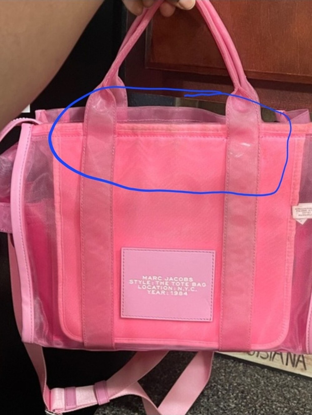 Marc Jacobs The Tote Bag - Pink Transparent PVC Tote - Picture 5 of 5
